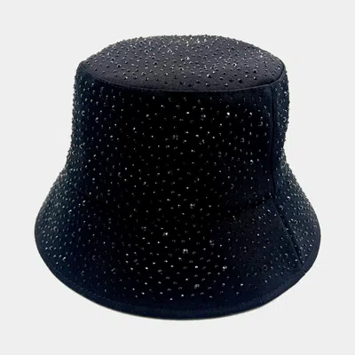 Fashnzfab Bling Bucket Hat In Black