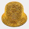 Fashnzfab Bling Bucket Hat In Gold