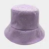 Fashnzfab Bling Bucket Hat In Purple