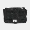 Fashnzfab Bling Crossbody Bag In Black