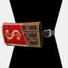Fashnzfab Bling Dollar Sign Chocolate Fanny Pack / Belt / Crossbody Bag In Red