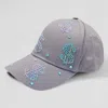 Fashnzfab Bling Dollar Sign Patterned Baseball Cap In Gray