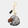 Fashnzfab Bling Eagle Tassel Keychain In Multi