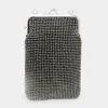 Fashnzfab Bling Evening Crossbody Bag In Black