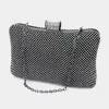 Fashnzfab Bling Evening Tote / Clutch / Crossbody Bag In Black