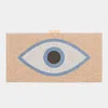 Fashnzfab Bling Evil Eye Box Evening Clutch Bag / Crossbody Bag In Pink