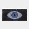 Fashnzfab Bling Evil Eye Evening Clutch / Crossbody Bag In Black