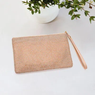 Fashnzfab Bling Flat Clutch / Crossbody Bag In Multi