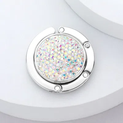 Fashnzfab Bling Folding Table Purse Bag Hook Hanger In Multi