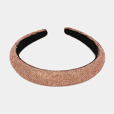 Fashnzfab Bling Padded Headband In Pink