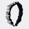 Fashnzfab Bling Pleated Headband In Multi