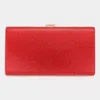 Fashnzfab Bling Rectangle Evening Clutch / Crossbody Bag In Red