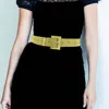 Fashnzfab Bling Solid Belt In Yellow