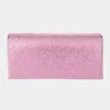Fashnzfab Bling Solid Evening Clutch 8" X 4" X 2.3" Crossbody Bag In Pink