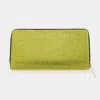 Fashnzfab Bling Solid Zipper Wallet In Yellow