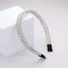 Fashnzfab Bling Stone Headband In Gray