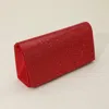 Fashnzfab Bling Studded Box Evening Bag / Clutch / Crossbody Bag In Red