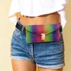 Fashnzfab Bling Studded Envelope Belt Bag / Crossbody Bag In Multi