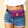 Fashnzfab Bling Studded Envelope Belt Bag / Crossbody Bag In Pink