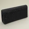 Fashnzfab Bling Studded Evening Clutch Bag / Crossbody Bag In Black