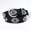 Fashnzfab Bling Studded Evil Eye Belt In Multi