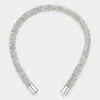 Fashnzfab Bling Studded Headband In Silver