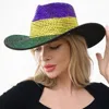 Fashnzfab Bling Studded Mardi Gras Western Cowboy Hat In Multi