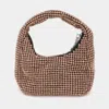 Fashnzfab Bling Studded Micro Mini Top Handle Bag In Multi