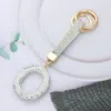 Fashnzfab Bling Studded Monogram Initial O Keychain In Silver