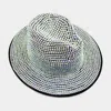 Fashnzfab Bling Studded Panama Hat In Multi