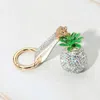 Fashnzfab Bling Studded Pineapple Keychain / Bag Charm In White