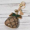 Fashnzfab Bling Studded Pineapple Tassel Keychain / Bag Charm In Multi