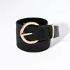 Fashnzfab Bling Studded Solid Belt In Black