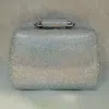 Fashnzfab Bling Studded Structured Hardcase Clutch Evening Bag / Crossbody Bag In Multi