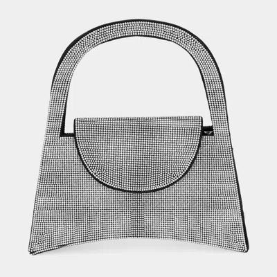 Fashnzfab Bling Studded Top Handle Evening Bag / Crossbody Bag In Black