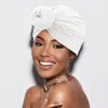 Fashnzfab Bling Studded Turban Hat In White