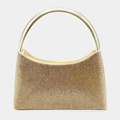 Fashnzfab Bling Tote Evening Bag In Gold