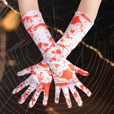 Fashnzfab Bloody Gloves In Pink