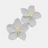 Fashnzfab Bloom Flower Earrings In Multi