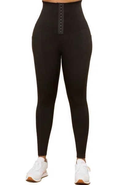 Fashnzfab Body Shaper Fashion Yoga Legging In Black