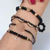 Fashnzfab Bohemian Bracelet Set (adjustable) In Multi