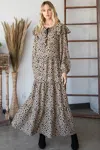 Fashnzfab Bohemian Maxi Dress In Multi