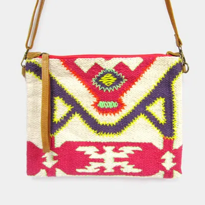 Fashnzfab Boho Patterned Crossbody Bag In Multi