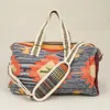 Fashnzfab Boho Patterned Duffel / Crossbody Bag In Multi