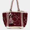 Fashnzfab Boho Pom Pom Tassel Shoulder Bag In White