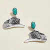 Fashnzfab Boho Western Cowboy Hat Dangle Earrings In Multi