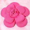 Fashnzfab Bold Fabric Flower Statement Hair Clip Pin Brooch In Pink