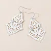 Fashnzfab Bold Filigree Drop Dangle Earrings In Multi