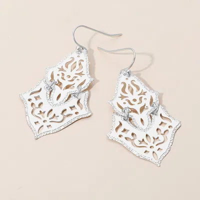 Fashnzfab Bold Filigree Drop Dangle Earrings In Multi