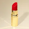 Fashnzfab Bold Lipstick Hardcase Clutch Bag / Crossbody Bag In Gold